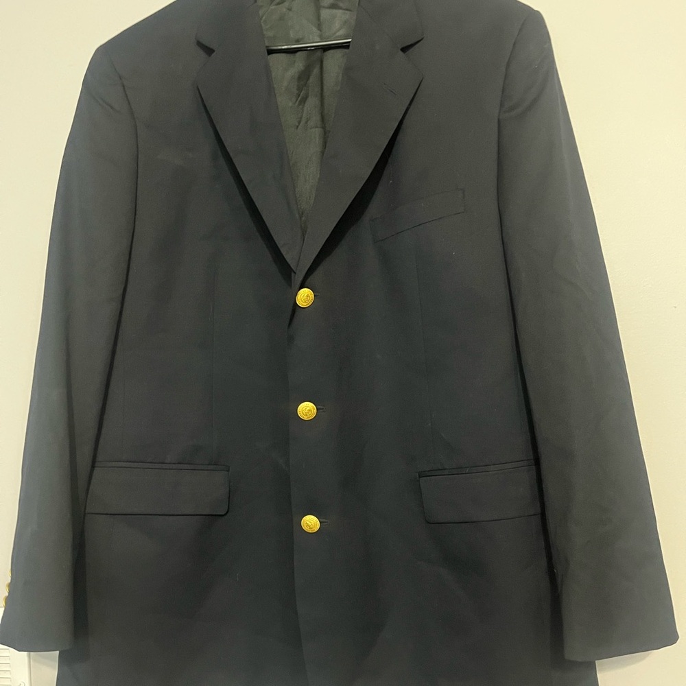 Classic‎ Blue Blazer with Gold Buttons